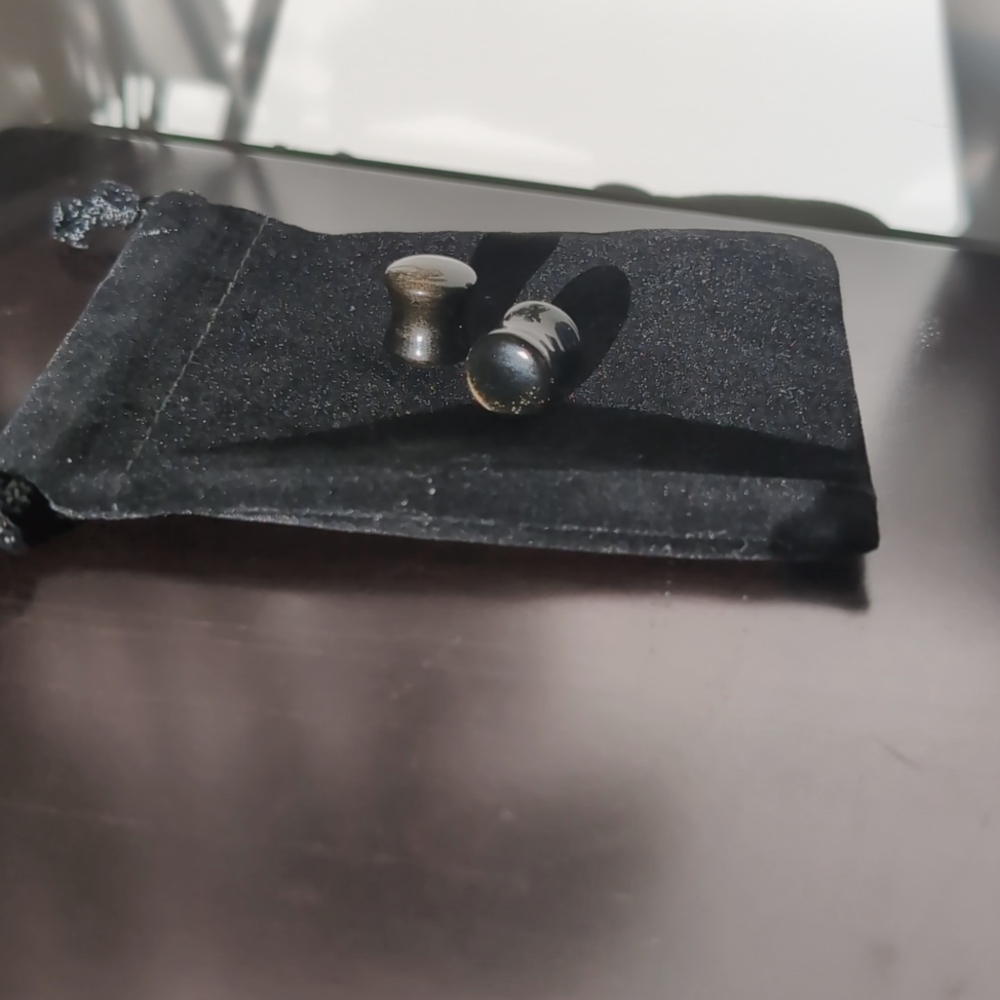 10MM 00G Golden Obsidian Stone Plugs - Picture 4 of 4